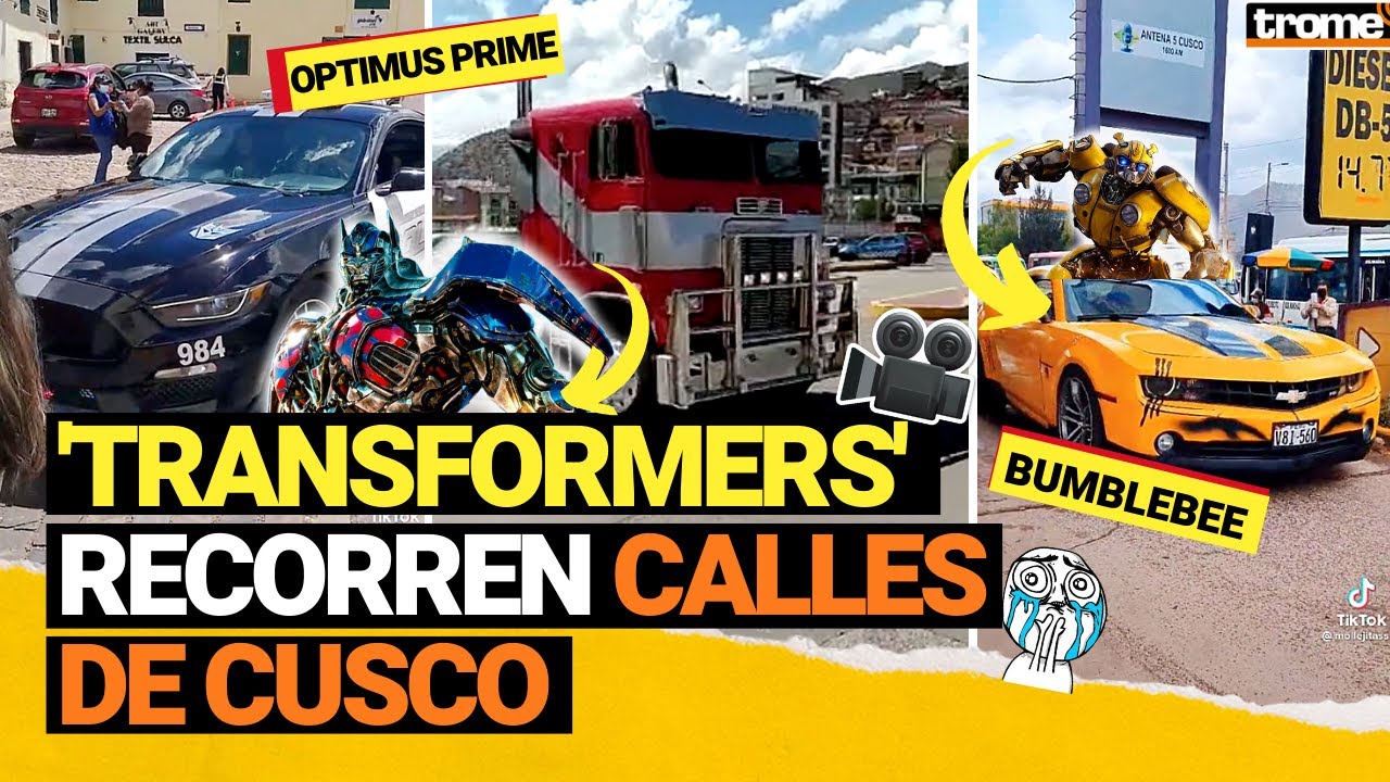 TRANSFORMERS en PERÚ: Así fue la caravana de AUTOBOTS en las calles de Cusco