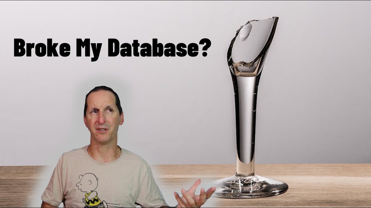 Drop an index... Break your database?