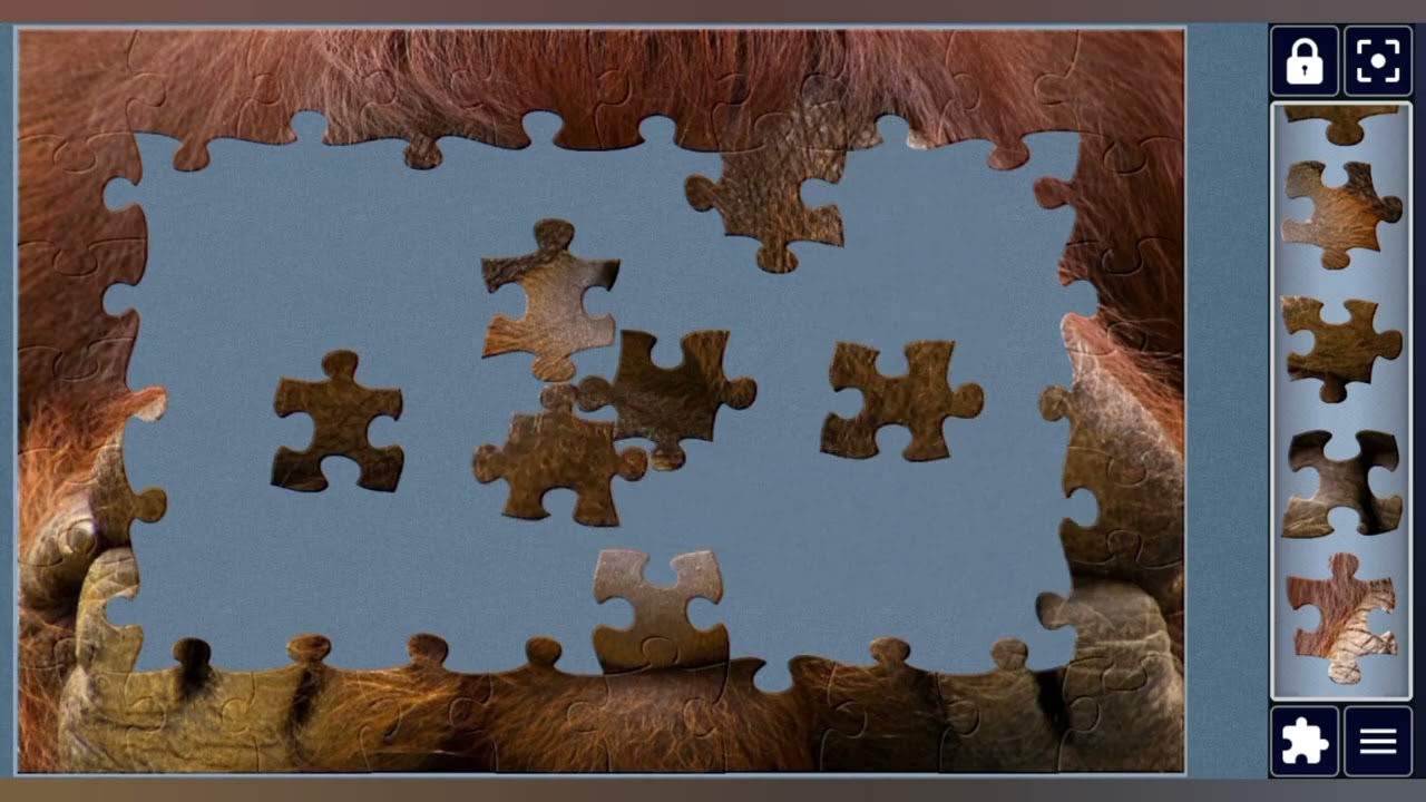 Orangutan Thoughtful Pose🤔🦧🧩 Funny jigsaw puzzle 🧩//@jigsawpuzzle45 