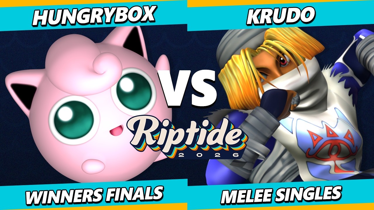 Riptide 2026 ФИНАЛ ВЕРХНЕЙ СЕТКИ &mdash; Hungrybox (Джигглипафф) против Krudo (Шейк) Smash Melee &mdash; SSBM