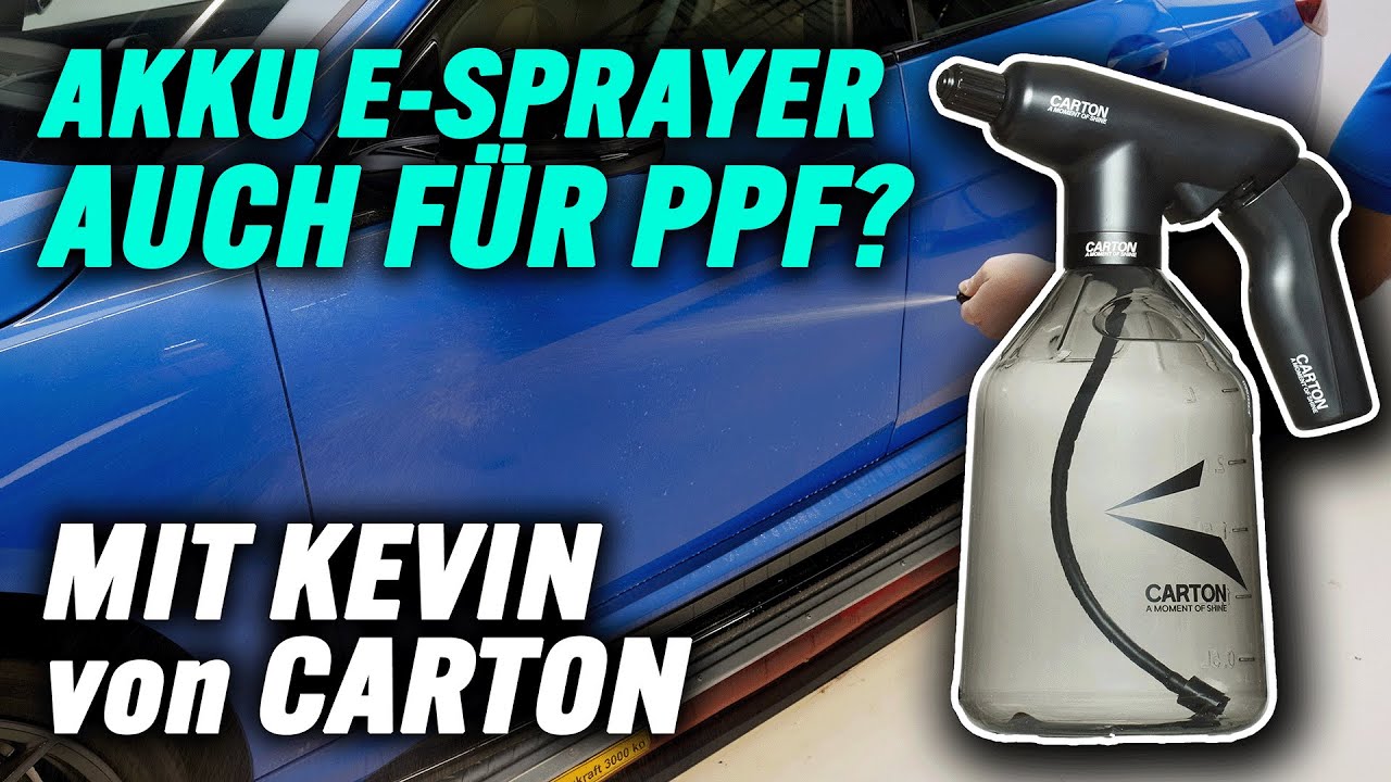 Sind Akku-Sprayer die Zukunft für PPF? Carton e Sprayer im Praxistest