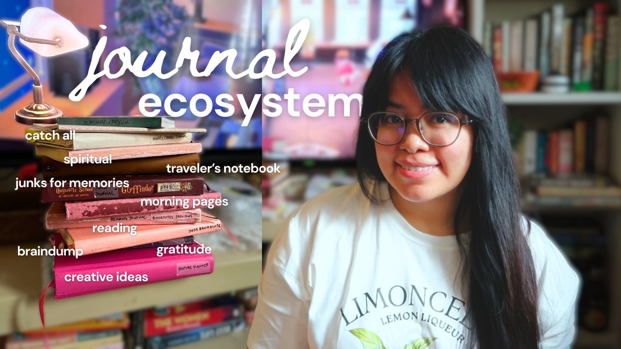 my OLD journal ecosystem 💌 I’ve kept notebooks since I was 5 📚