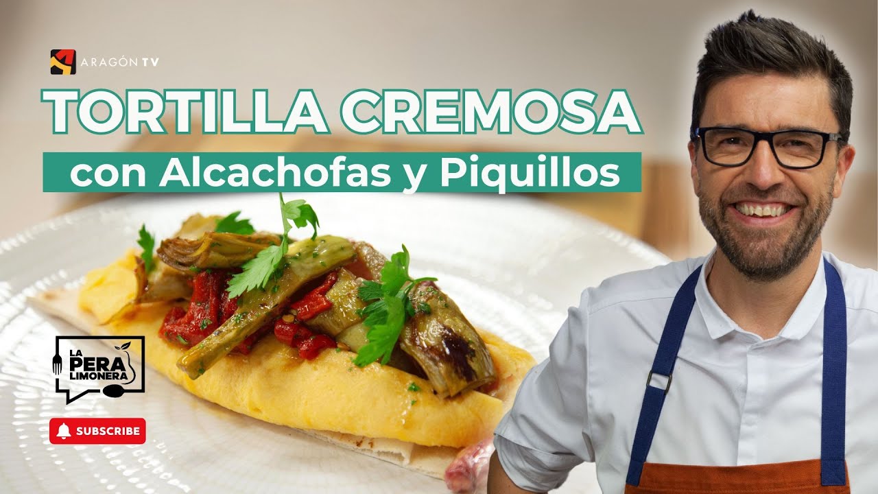 🥚🧀 Tortilla Cremosa con Alcachofas y Piquillos: Un Festín de Sabores Mediterráneos 🌟😋