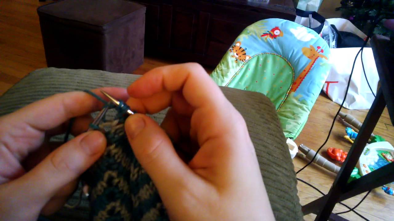 The Knit Double Increase - K, YO, K in one stitch