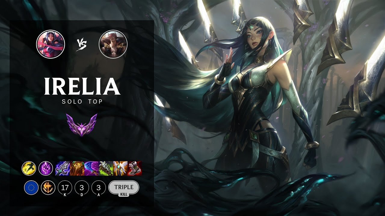 Irelia Top vs Sett - EUW Master Patch 12.13