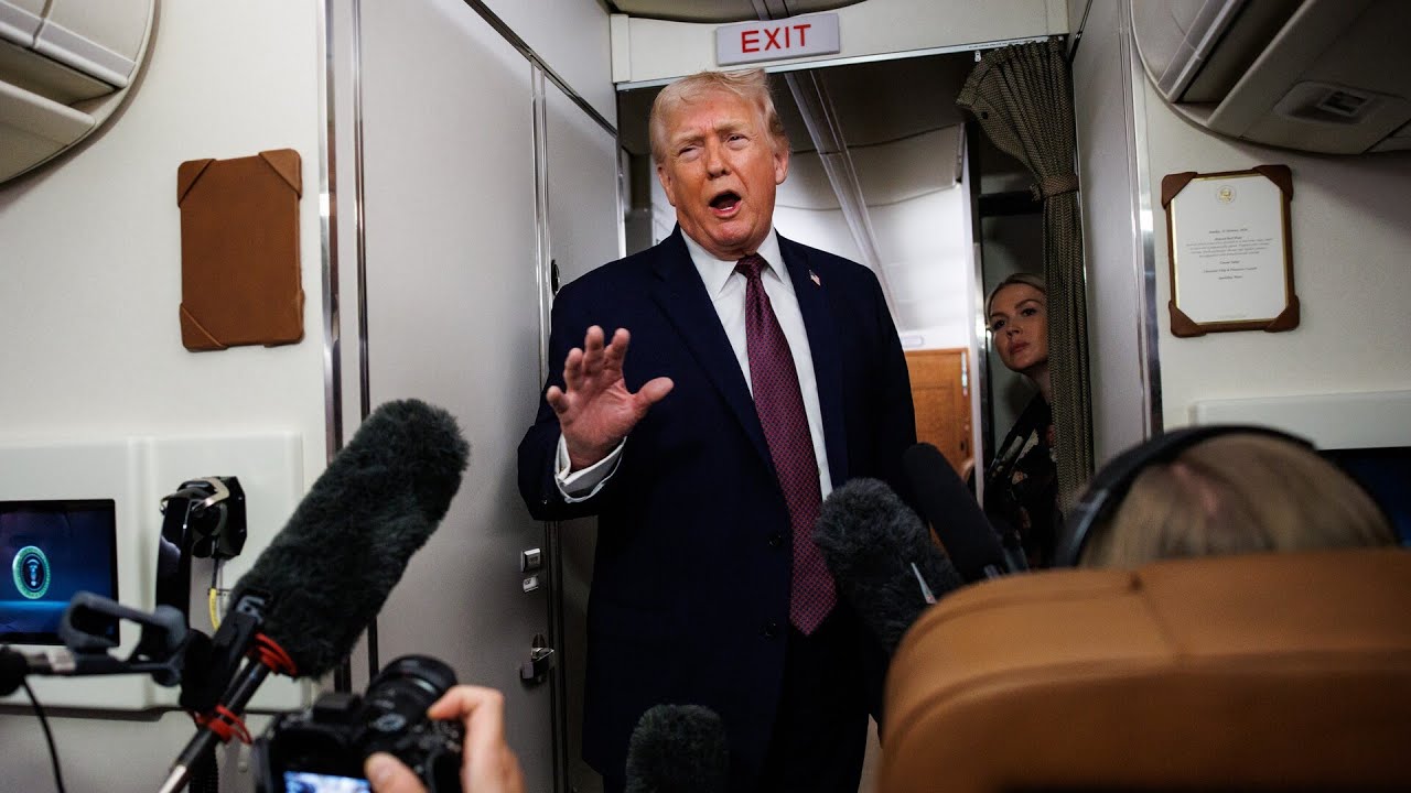 &lsquo;You&rsquo;re with fake news&rsquo;: Trump exposes CNN reporter on Air Force One