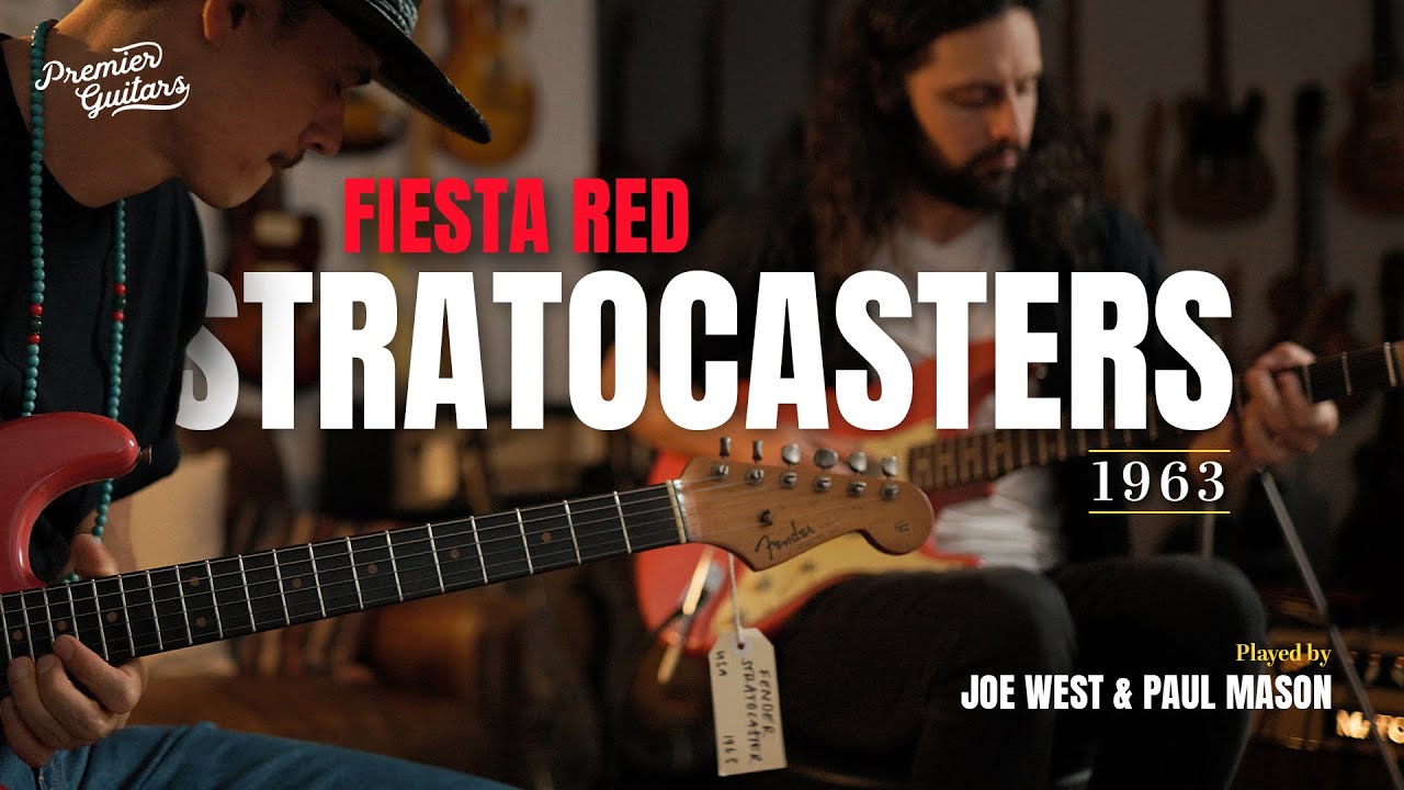 Double Trouble: Original 1963 Fender Stratocasters in Fiesta Red