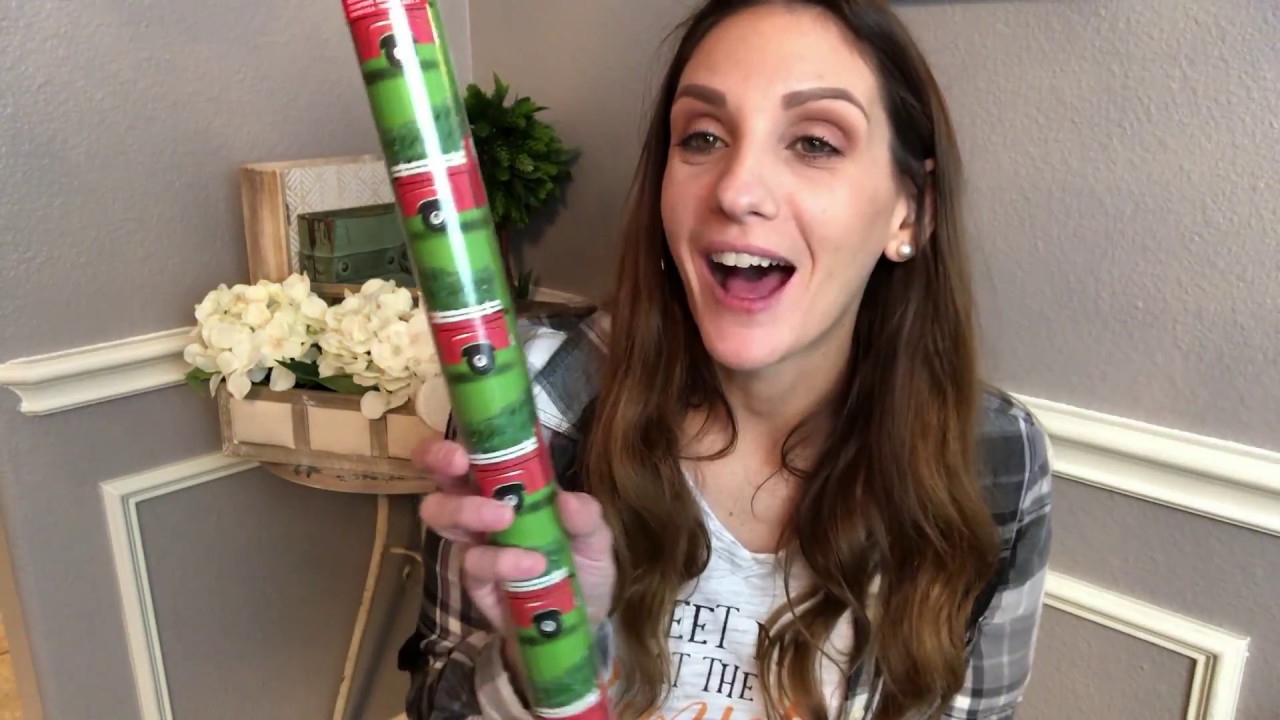 DOLLAR TREE HAUL | VINTAGE RED TRUCK WRAPPING PAPER?!