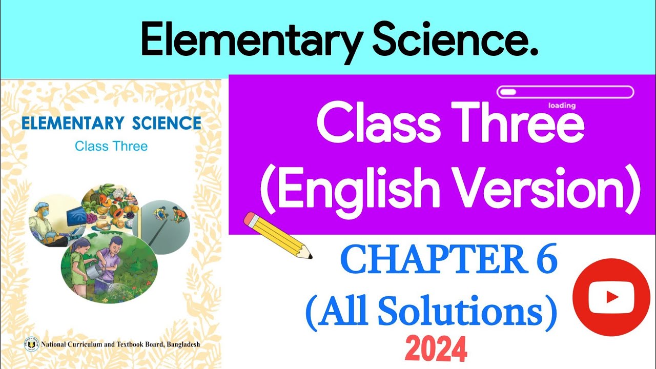 SCIENCE | Chapter 06 (All solution) | Class Three | English Version | 2024