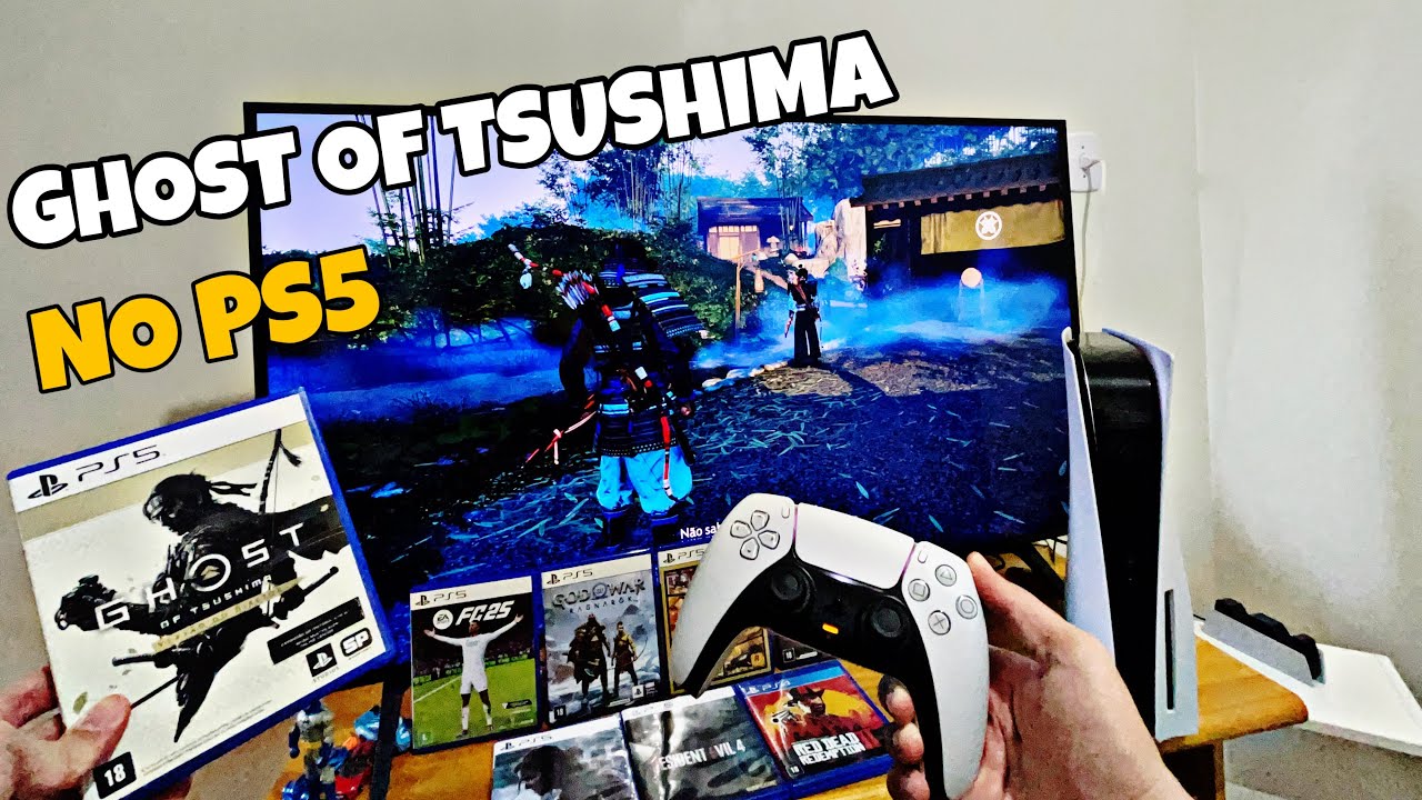 TESTANDO GHOST OF TSUSHIMA NO PS5! (POV)