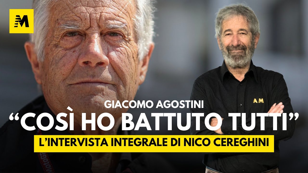 Agostini senza filtri: la carriera, la paura, i soldi, la famiglia. L'intervista di Nico Cereghini