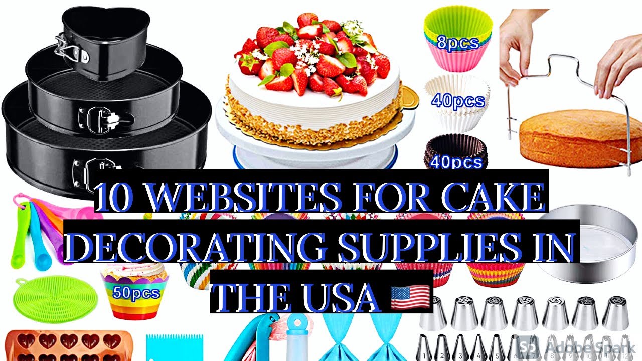 10 RELIABLE WEBSITES TO SHOP FOR CAKE DECORATING SUPPLIES / USA
