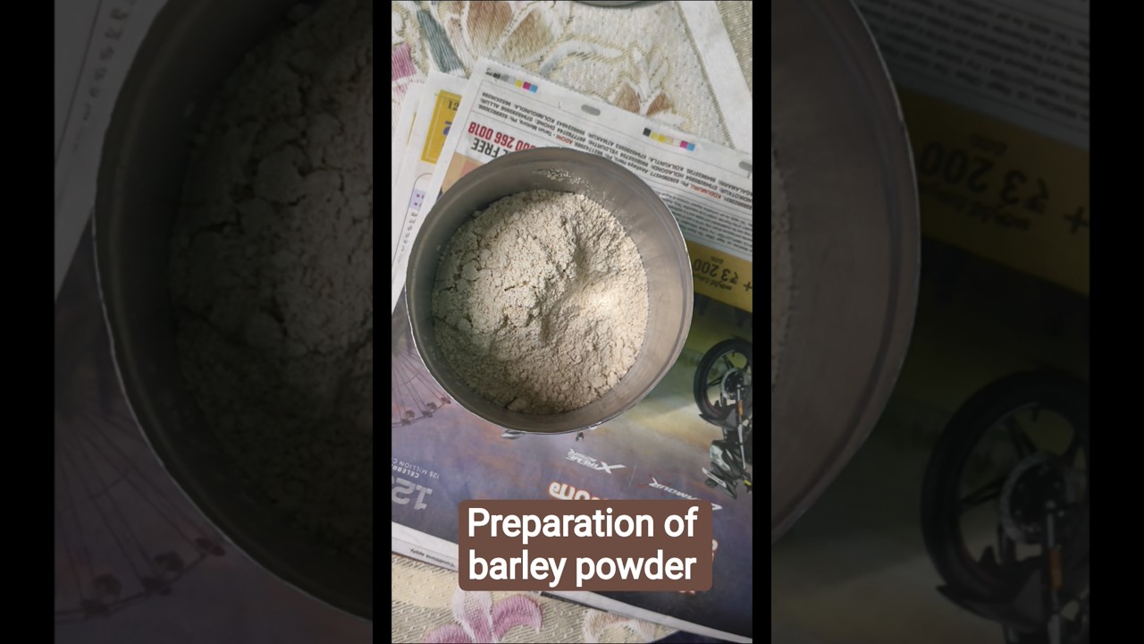 # how to make barley powder # healthy barley powder