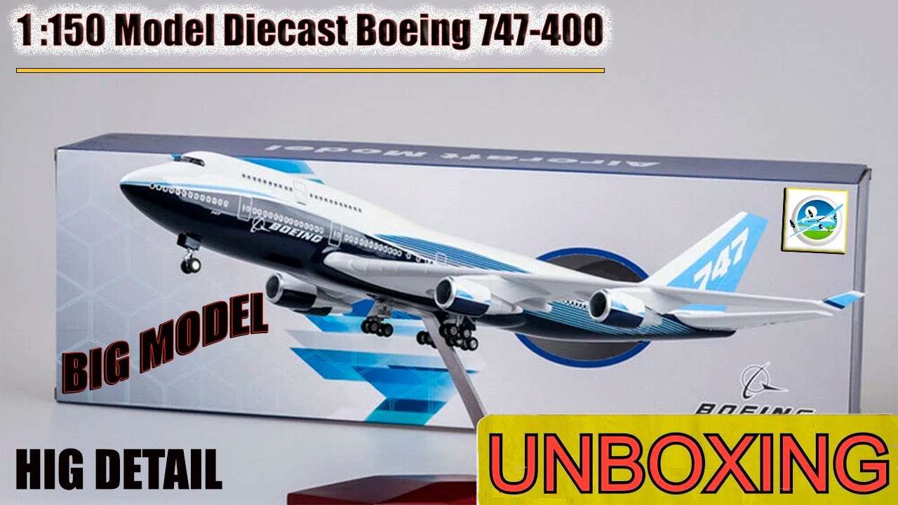 Diecast 1:150  Boeing 747 400 interior Led ligth