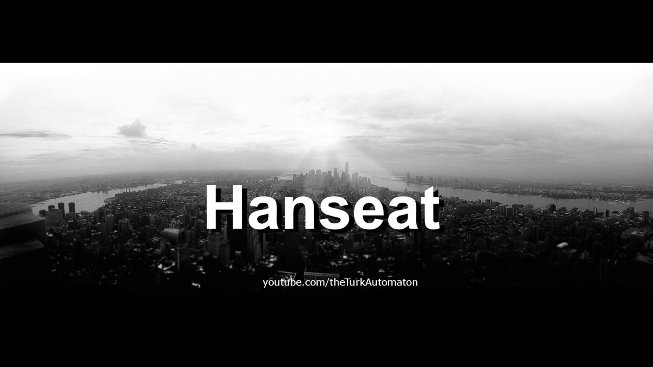 Как произносится Hanseat на немецком языке?
