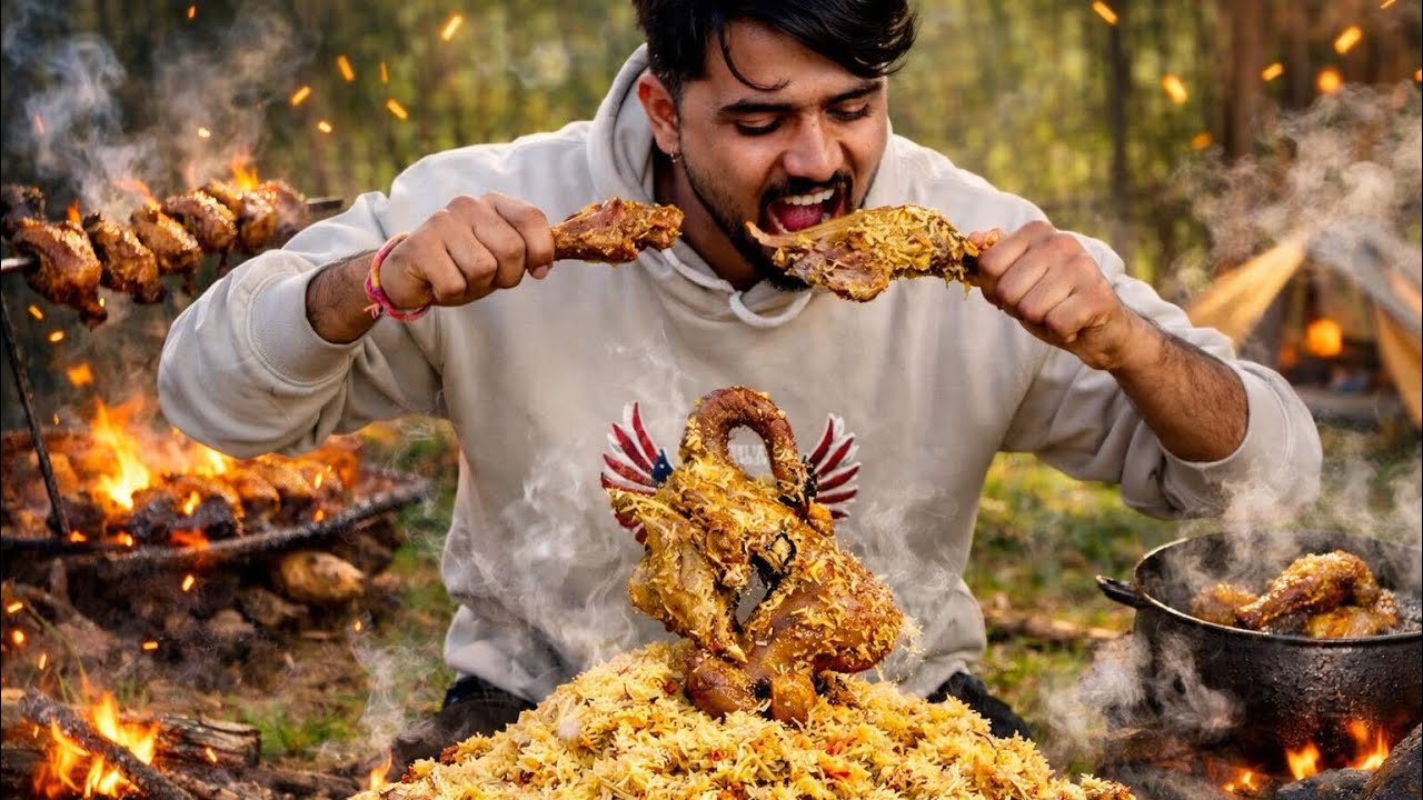 Desi Style Chicken Biryani in RajsthaniVillage Cooking”