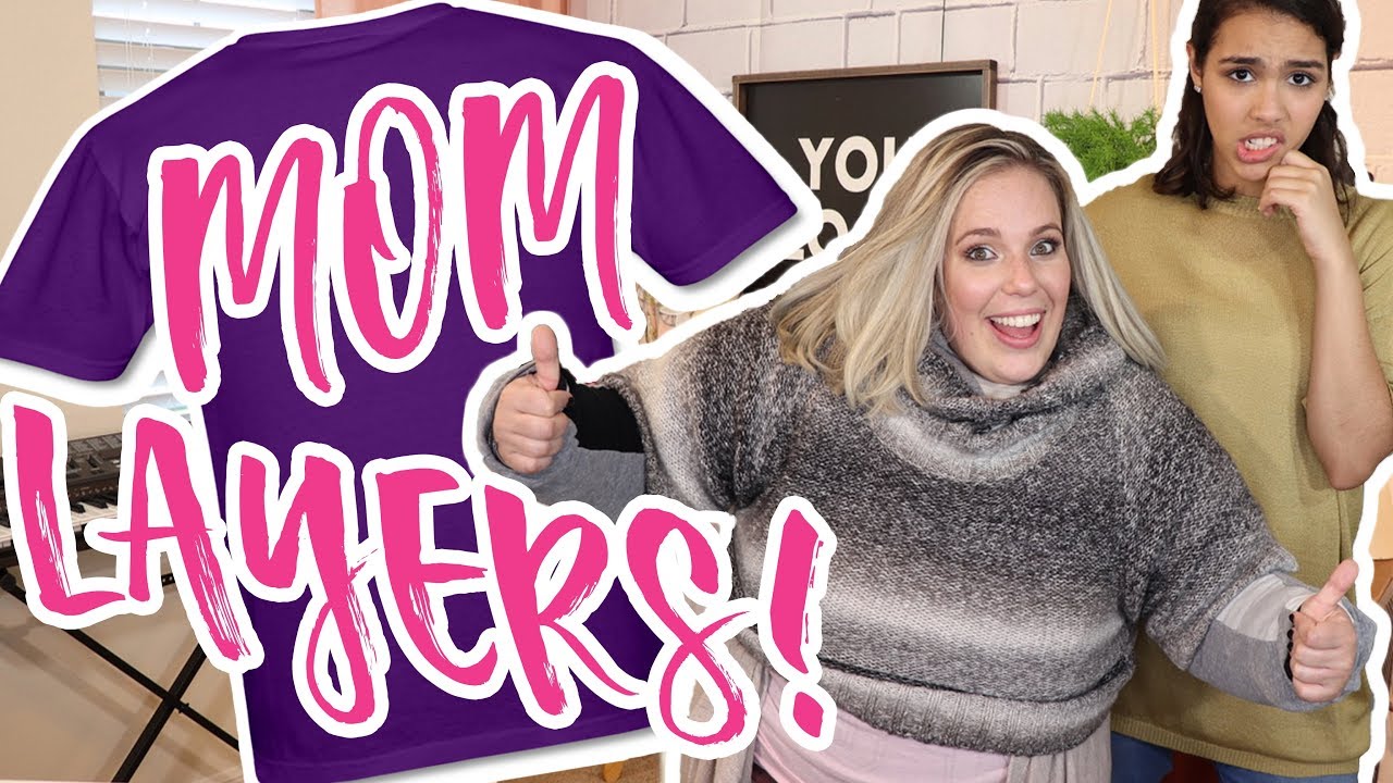 USING OUR MOM'S MAKE UP BAG // 100 LAYERS OF CLOTHES CHALLENGE || CRACKED PALETTE