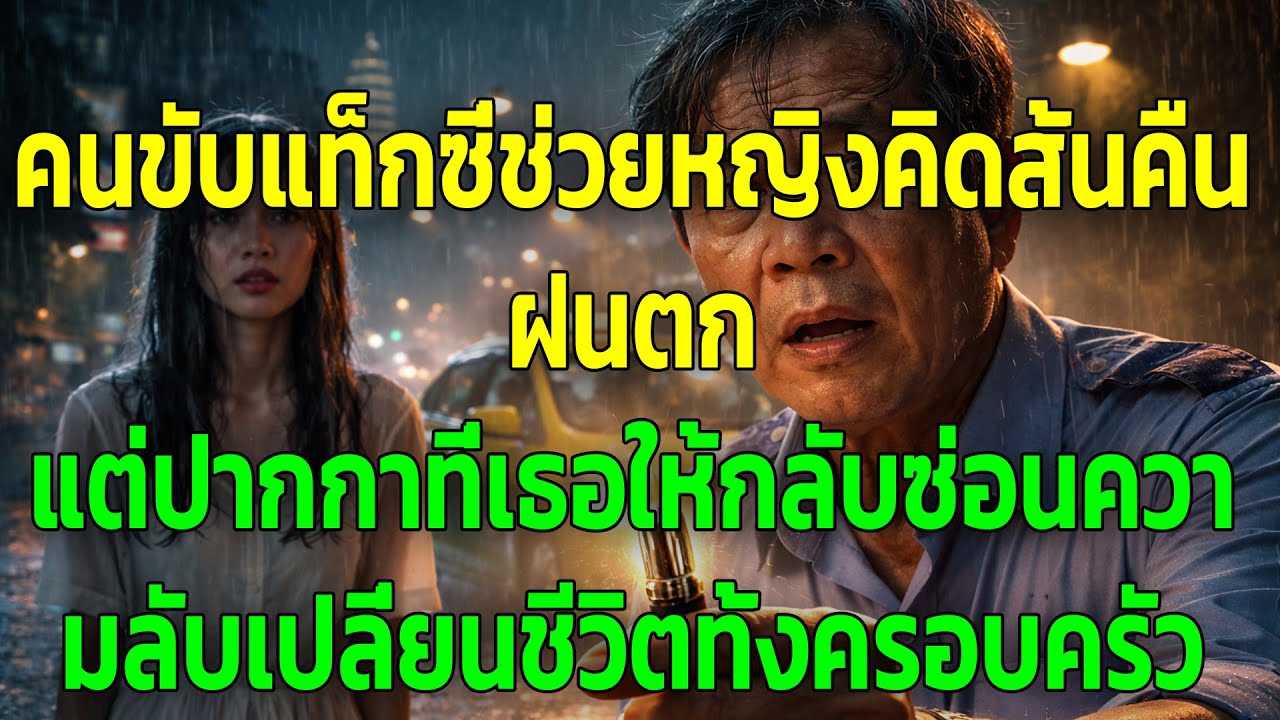 คนขับแท็กซี่ช่วยหญิงคิดสั้นคืนฝนตก แต่ปากกาที่เธอให้กลับซ่อนความลับเปลี่ยนชีวิตทั้งครอบครัว
