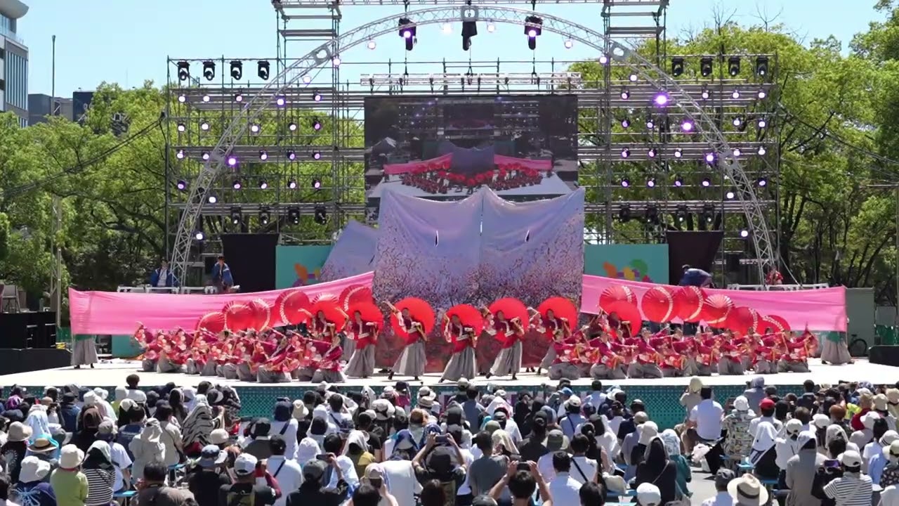 静岡大学よさこいサークルお茶ノ子祭々　第27回にっぽんど真ん中祭り　本祭2日目　久屋大通公園会場 メインステージ  2025年8月31日