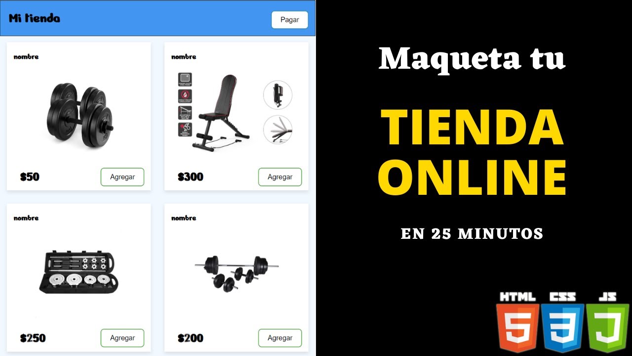 1) Maqueta tu tienda online usando HTML, CSS y Javascript. | UtilAPIs