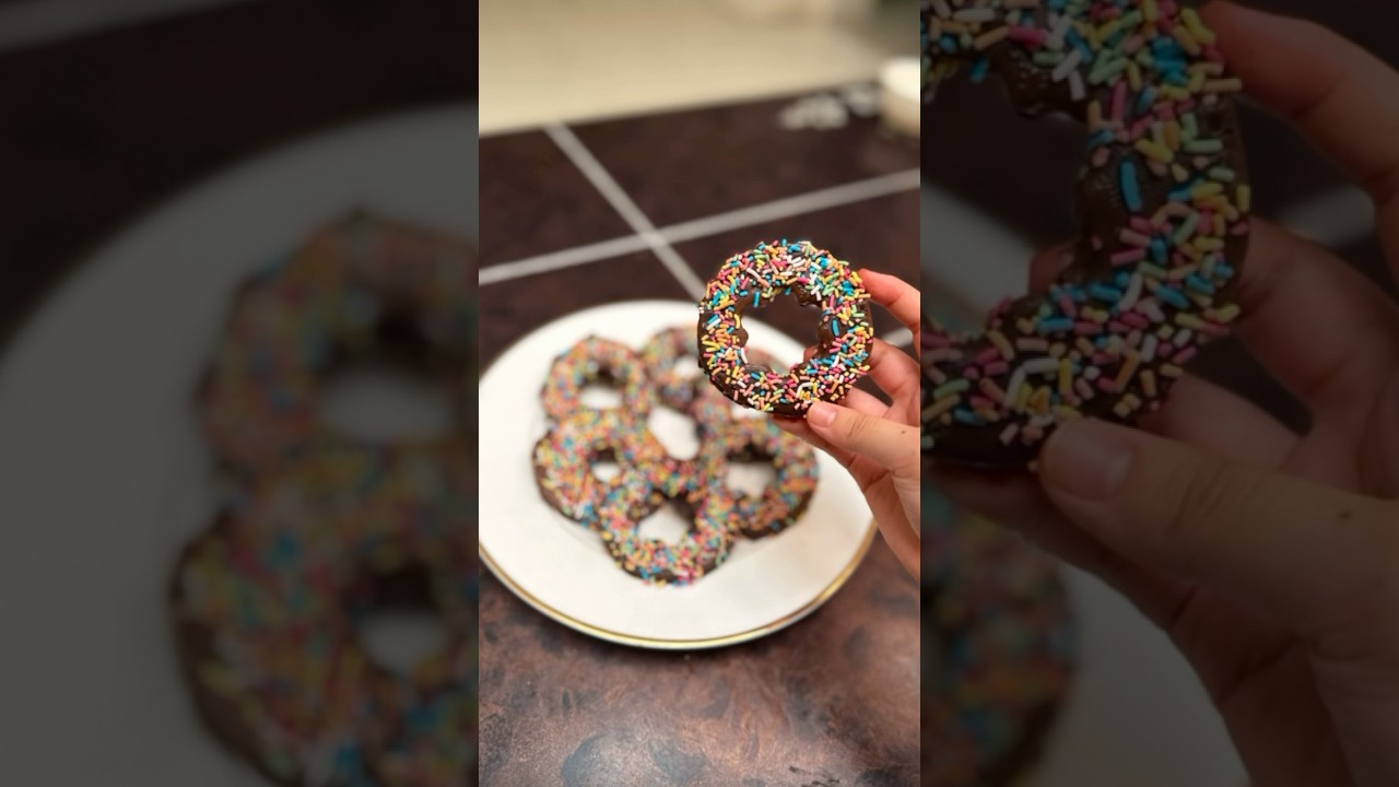 Chocolate apple rings 