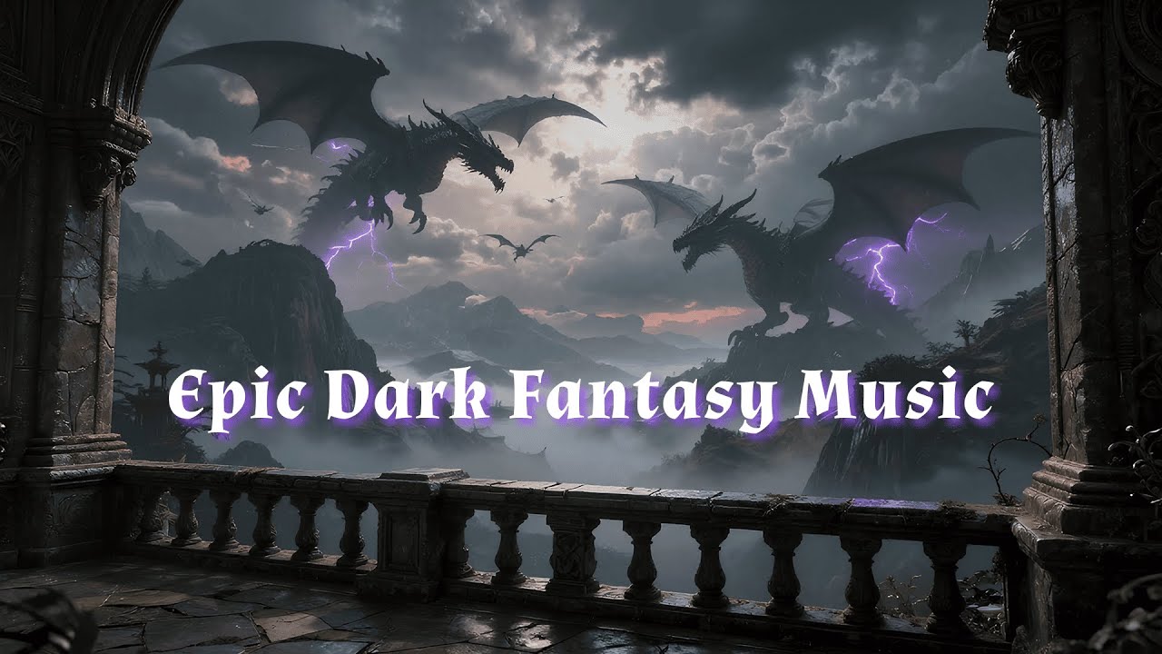 Epic Dark Fantasy Music | Dragon Storm & Thunder Ambience
