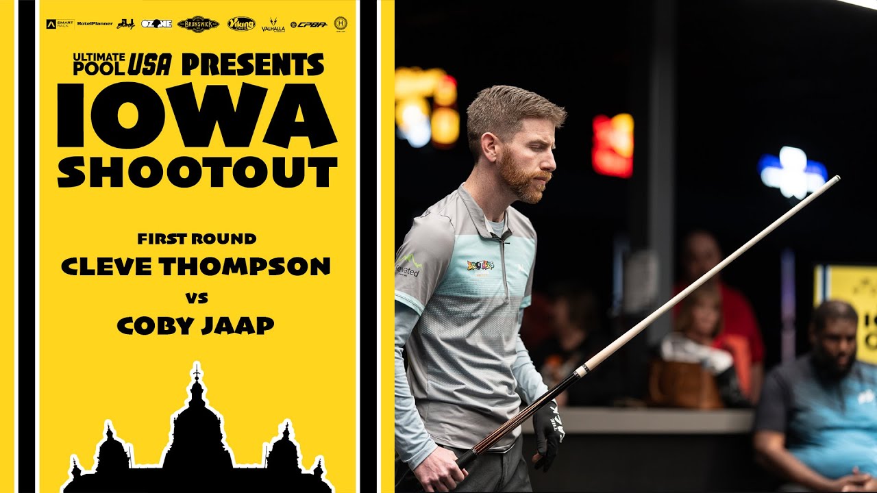 Ozone Billiards Iowa Shootout | First Round | Cleve Thompson vs Coby Jaap