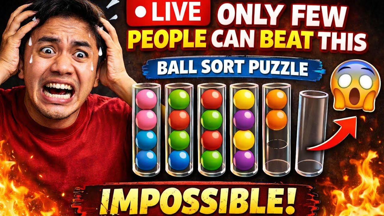 Only 1% Can Solve This  LIVE Ball Sort Puzzle