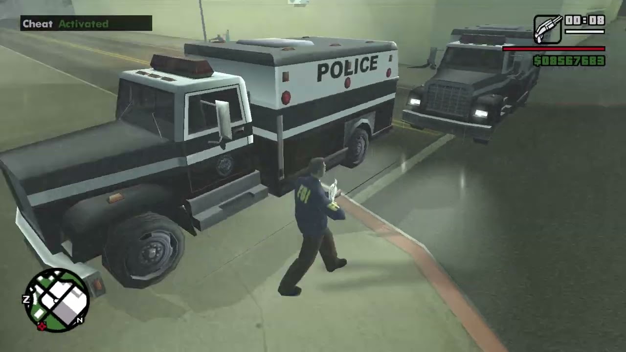 gtas san work police kill the gangester