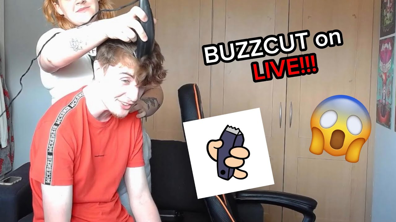 I GOT A BUZZCUT LIVE ON STREAM!!!!!