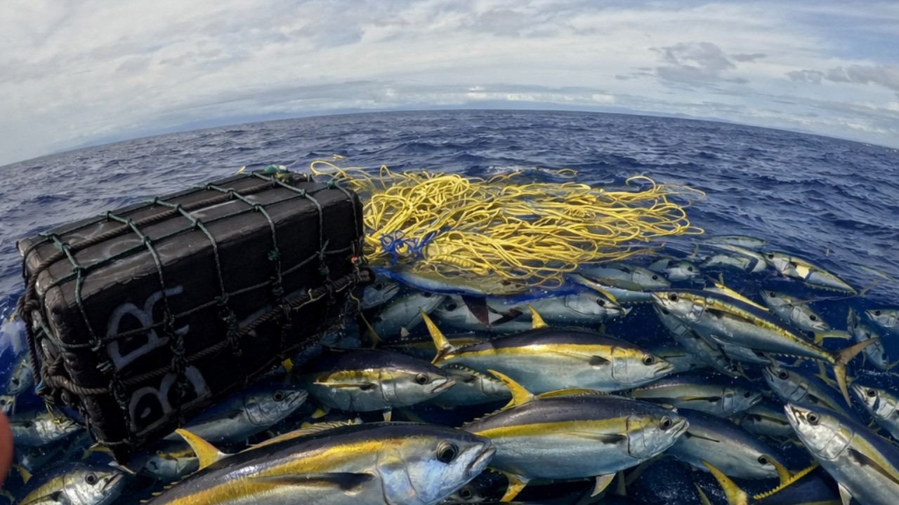 Ep 91 we caught a lot of fish on the rope float