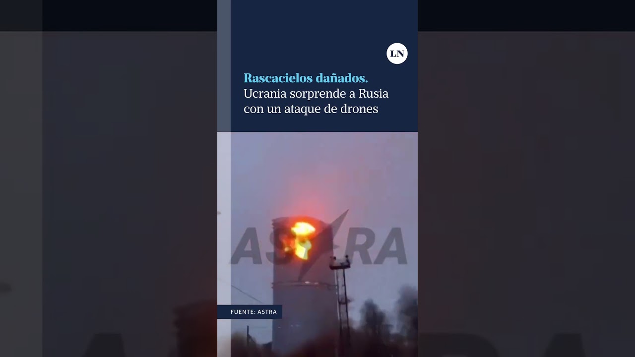 Ucrania sorprendi&oacute; a Rusia con un ataque de drones