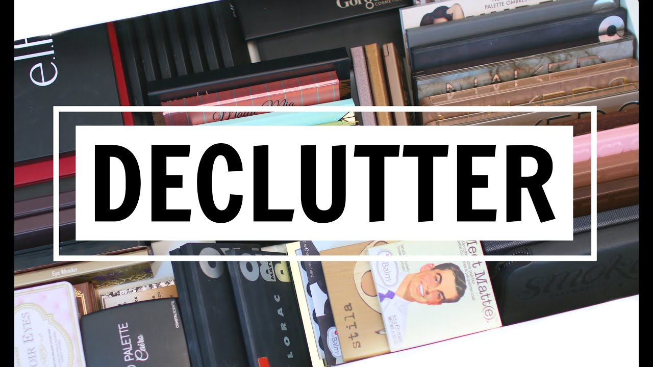 HUGE EYESHADOW PALETTE DECLUTTER!