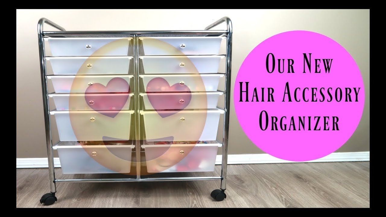 Hair Accessory Organizer | Honey-Can-Do&reg; Studio Organizer Cart with Drawers