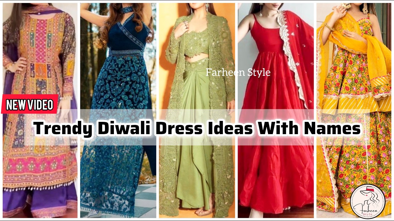 #2025 Latest *DIWALI OUTFIT* ideas with names/Diwali dress for girls/Diwali dress collection #diwali