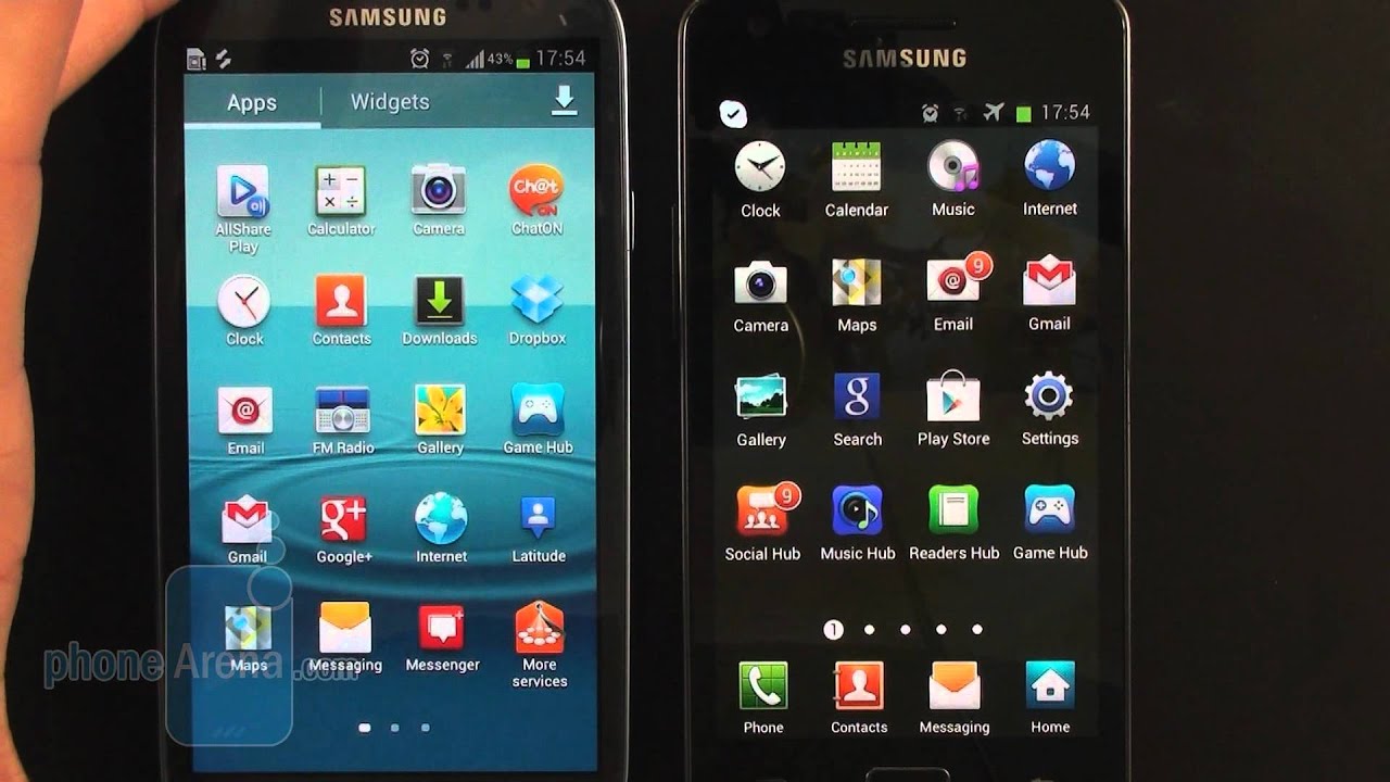Samsung Galaxy S III против Samsung Galaxy S II