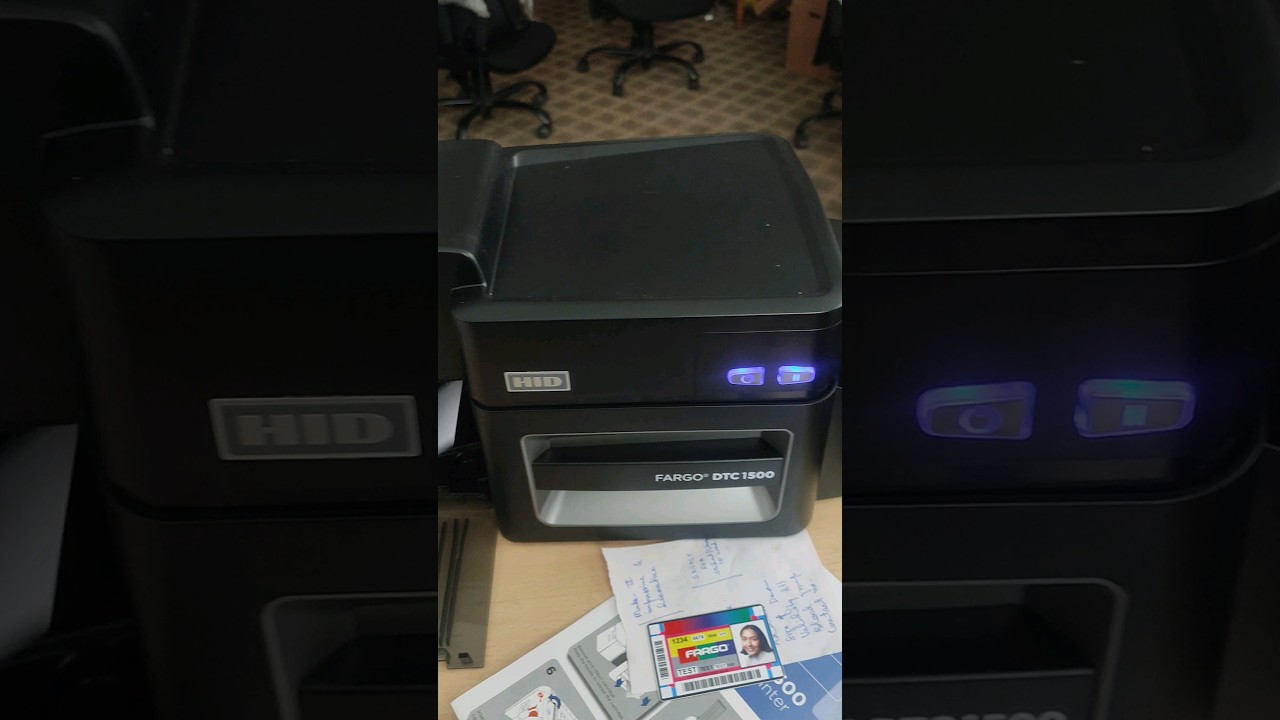 CARD PRINTER FARGO DTC 1500 DUAL SIDE PRINTING#fargo #cardprinter #idcard #techmeta #shorts
