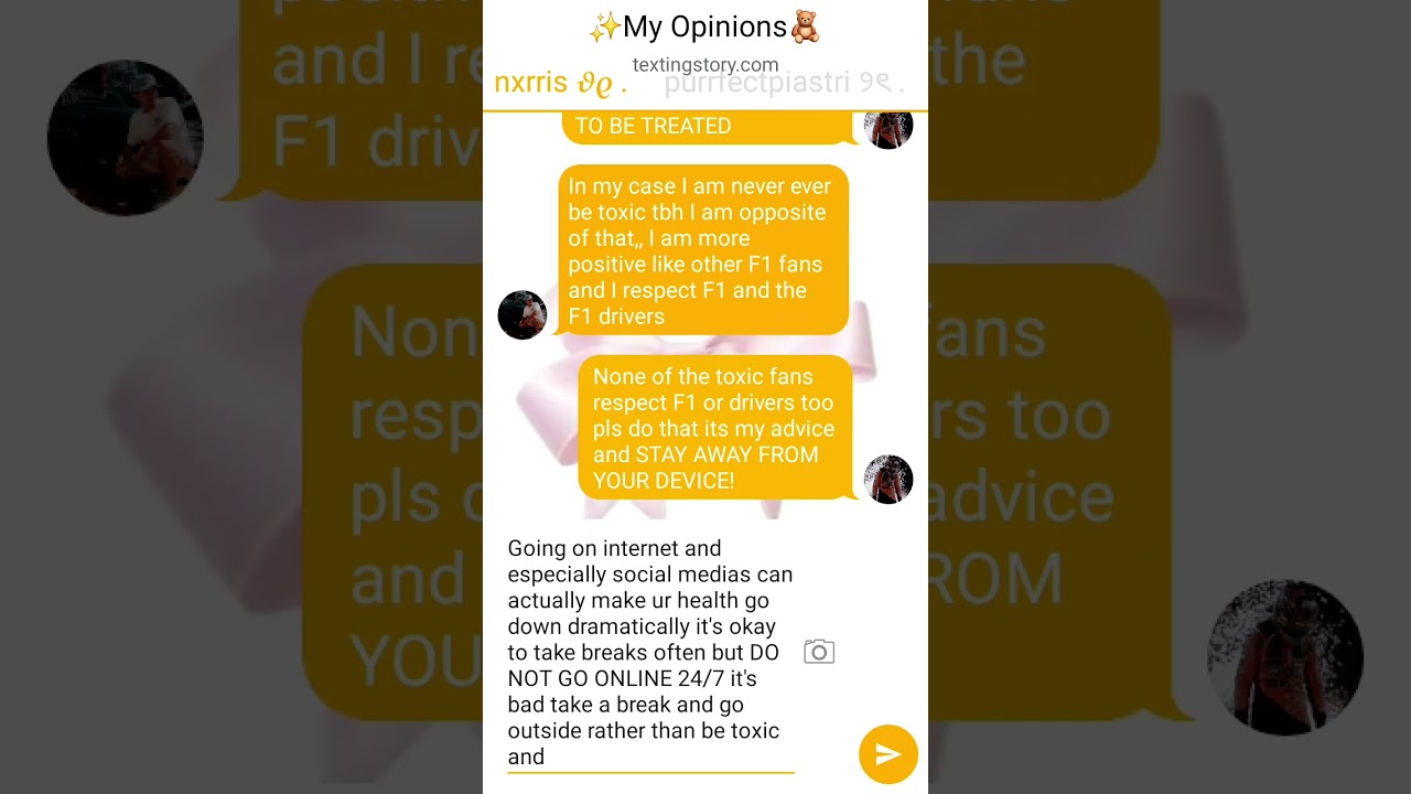 ✨My Opinions 🧸 pt 4. ♡ •talking about TOXICITY of F1•