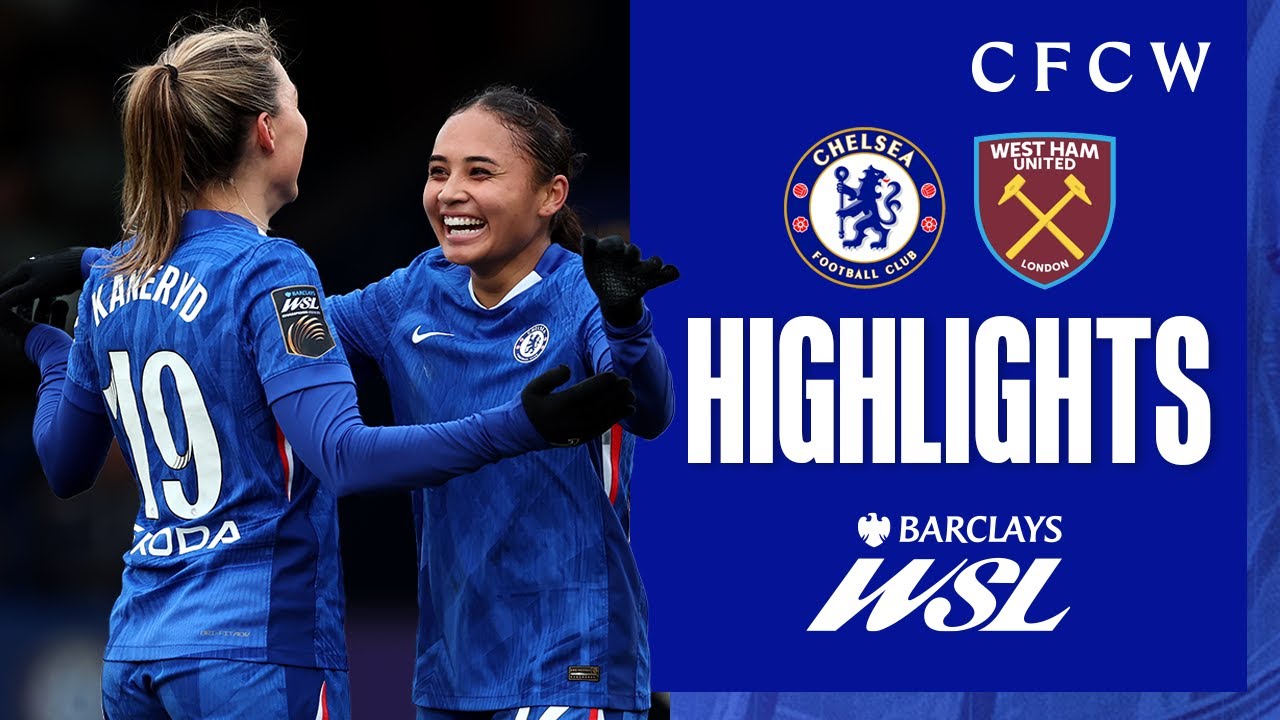 Chelsea Women 5-0 West Ham United Women | HIGHLIGHTS | WSL 2025/26