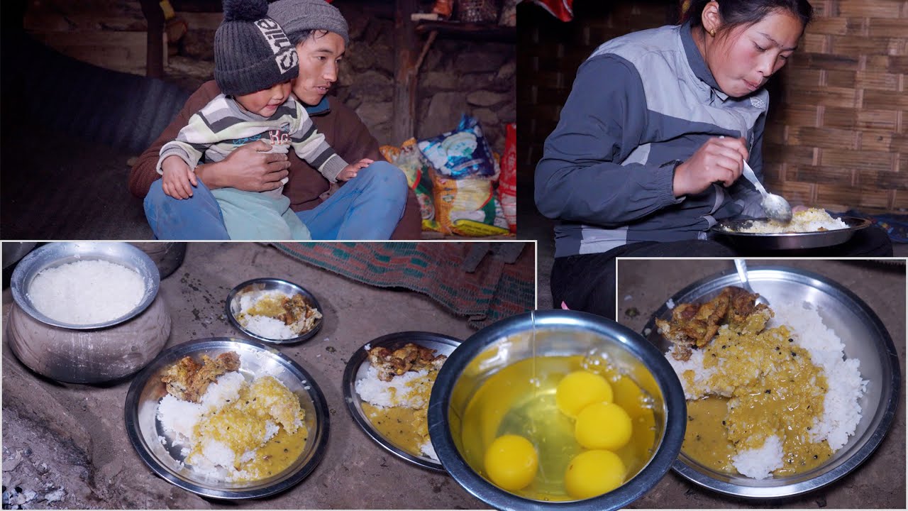 egg curry & Rice || From the Himalayas: Manjita's Traditional Family Recipes || shepherd life