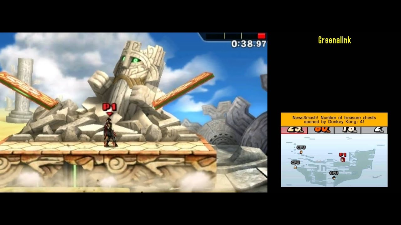 Bayonetta [240518] Super Smash Bros 4 3DS Smash Run 200,000+ Score run