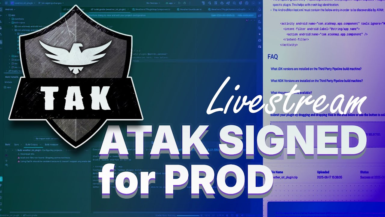 Как подписать плагин ATAK для использования в производстве