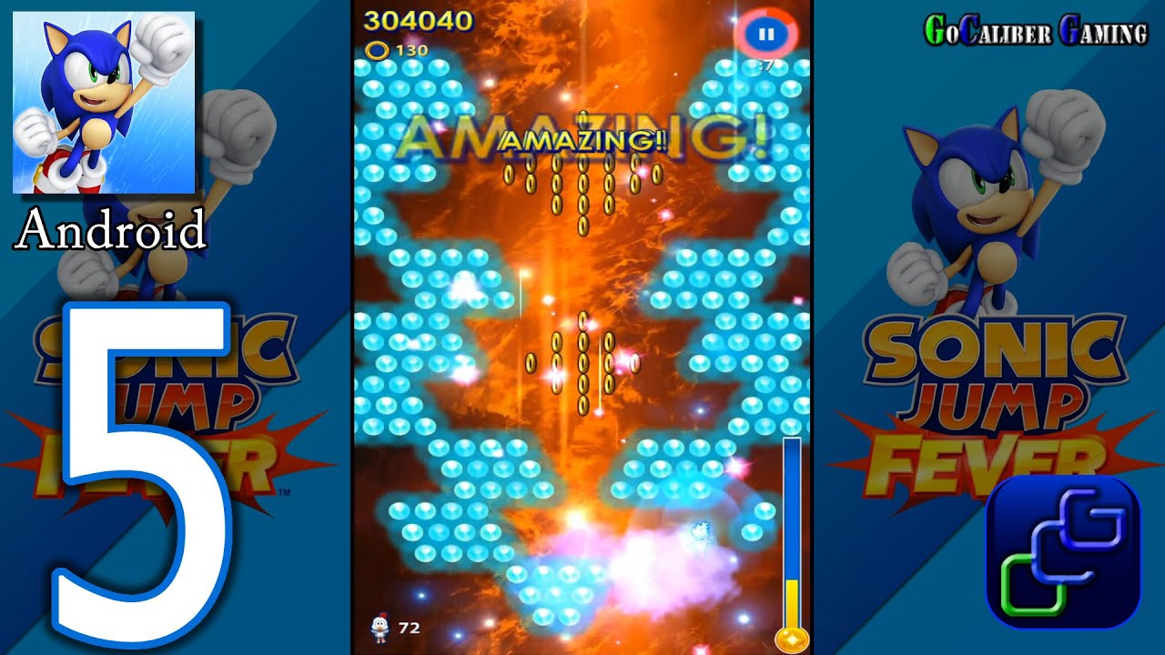 SONIC Jump Fever Android Walkthrough - Part 5 - AMY Rose Fever 9 All Chaos Animals