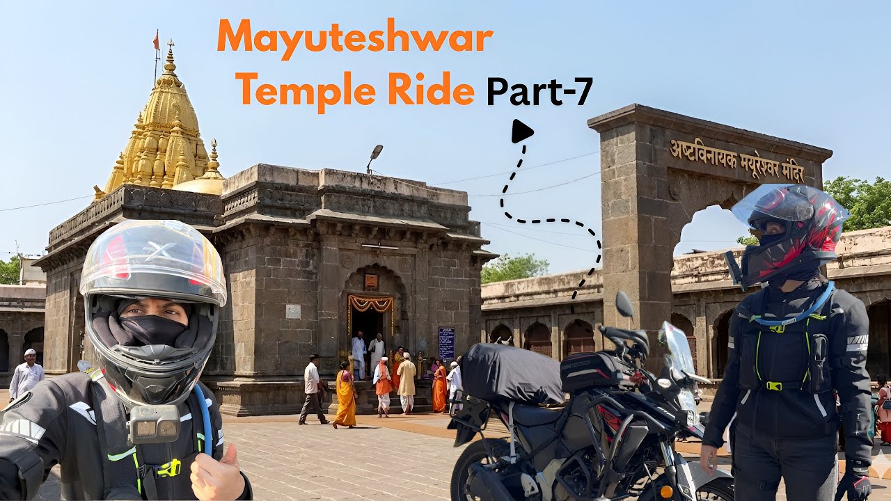 Ep-7 | The Beginning & The End 🦚 | Mayureshwar Temple, Morgaon | Ashtavinayak Ride #amritadogra 
