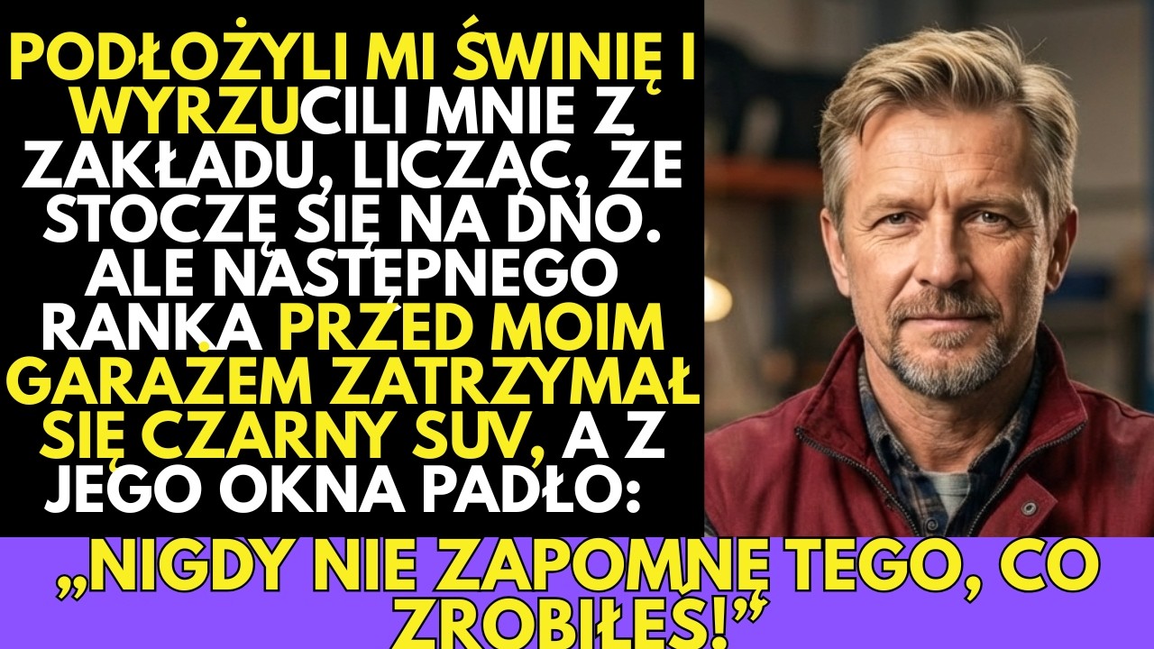 Po zwolnieniu podjechał do mnie czarny SUV: „-Nigdy NIE ZAPOMNĘ tego, co zrobiłeś”