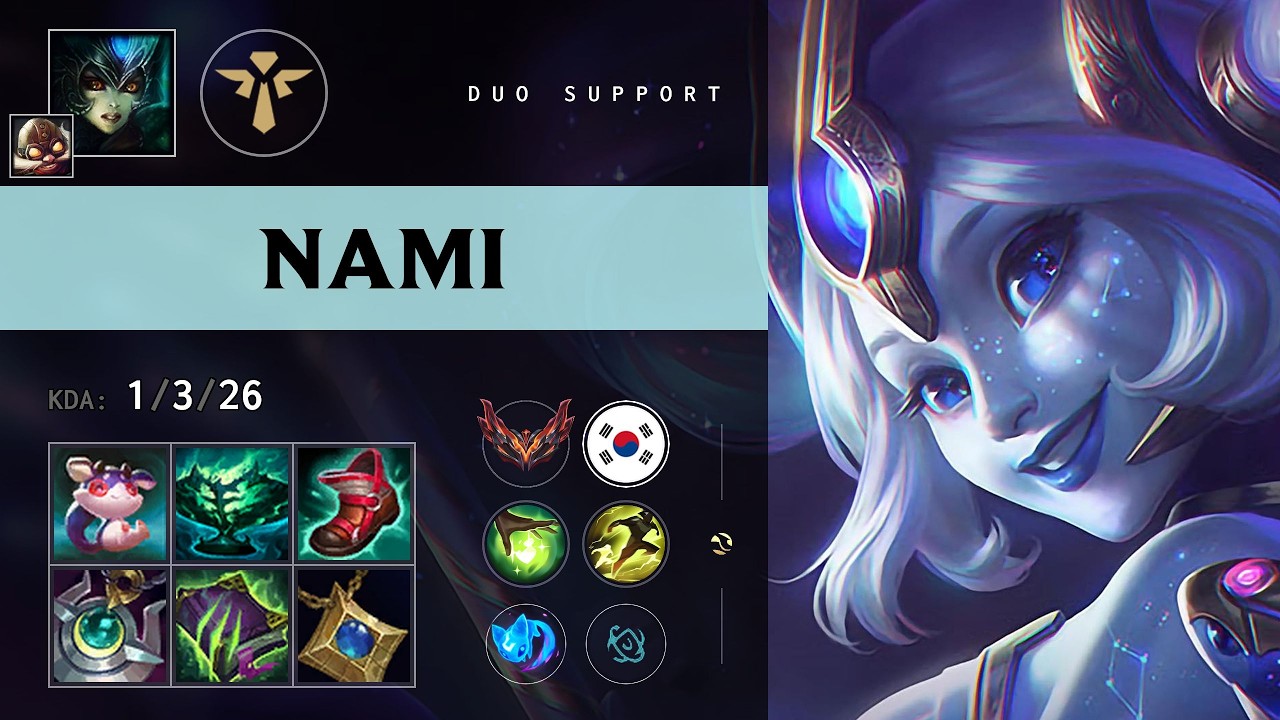 Nami Support vs Alistar - KR Grandmaster Patch 26.12