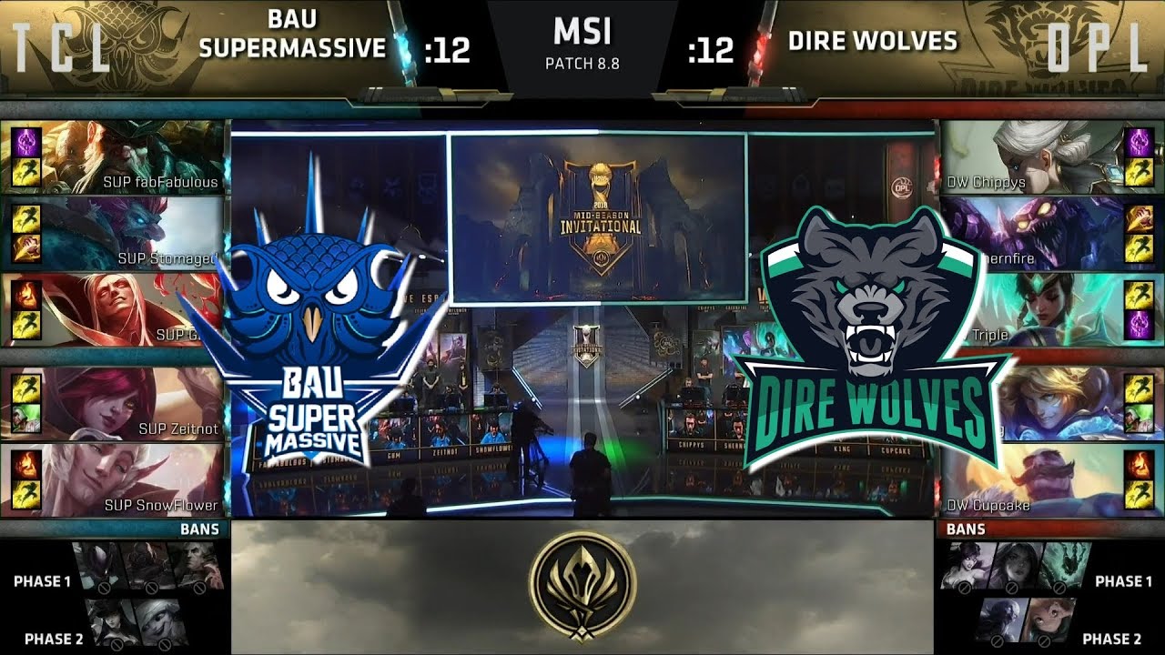 【2018MSI入圍賽】第二日 SUP(土耳其) vs DW(大洋洲)