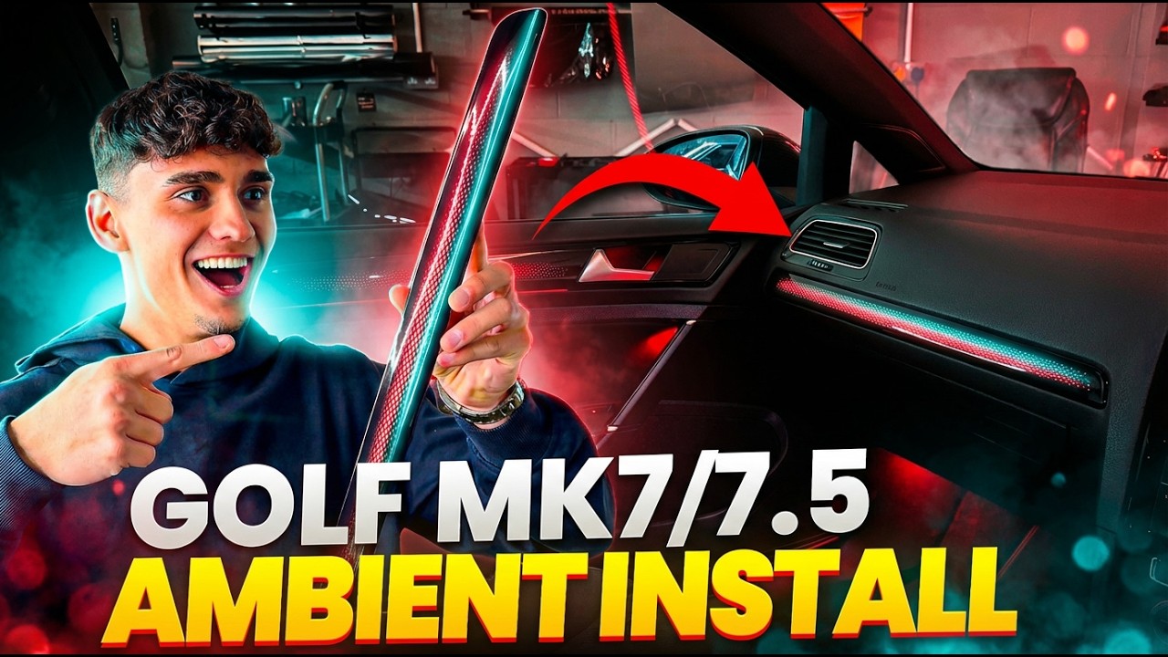 Как установить подсветку салона на VW Golf MK7 и MK7.5 | Комплект с заводской кодировкой OEM