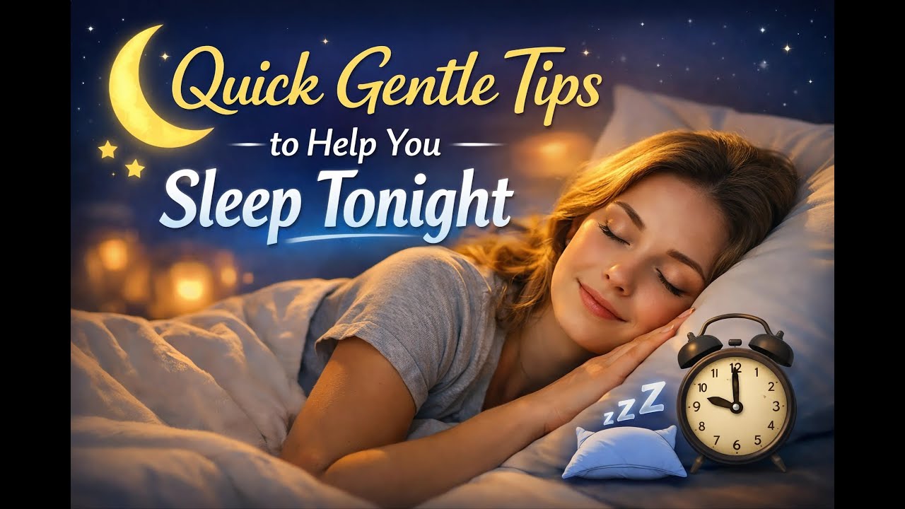 Quick Gentle Tips to Help You Sleep Tonight 🌙
