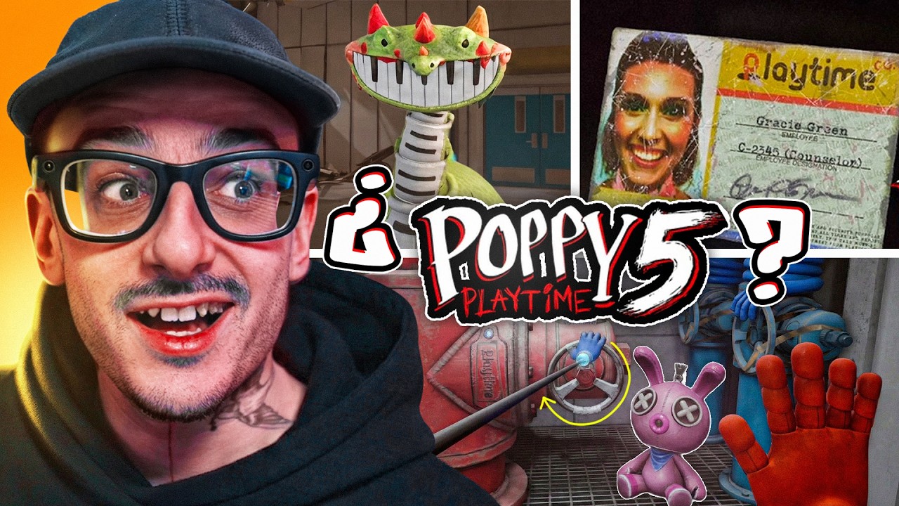 reacciono a TODOS los SECRETOS y EASTER EGGS de Poppy Playtime 5!
